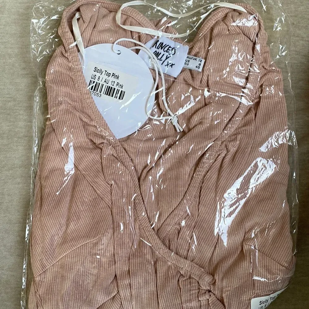 Princess Polly SICILY TOP PINK US 8